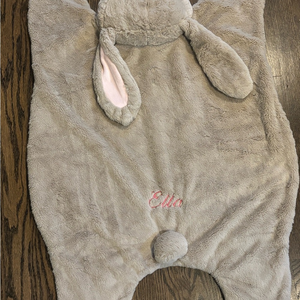 Pottery Barn Kids Gray Bunny baby Playmat